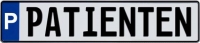 Parkplatzschild Patienten