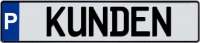 Parkplatzschild Kunden