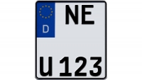 Motorrad Kennzeichen